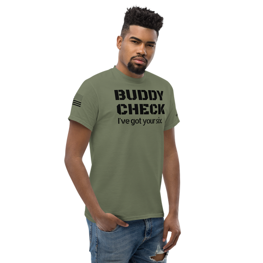 Olive / Coyote Buddy Check T-Shirt